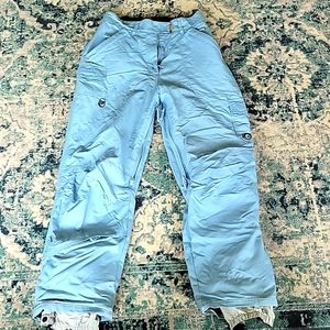 Powder Room Snowboard Pants - baby blue, women size M